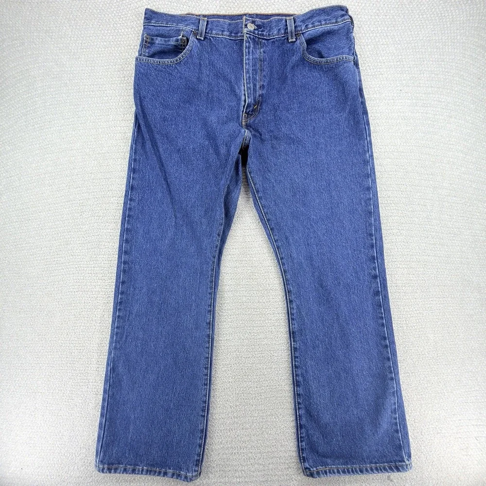 Levis 517 Jeans Mens 36x30 Blue Medium Wash Bootcut Cowboy Western 100% Cotton